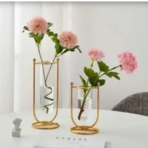 2pcs Creative Vase Home Decor Metal Plant Holder Flowers Decoration